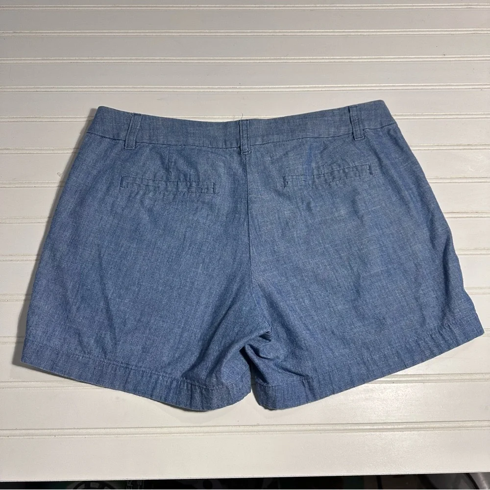 J Crew NWOT blue chambray shorts women’s 6